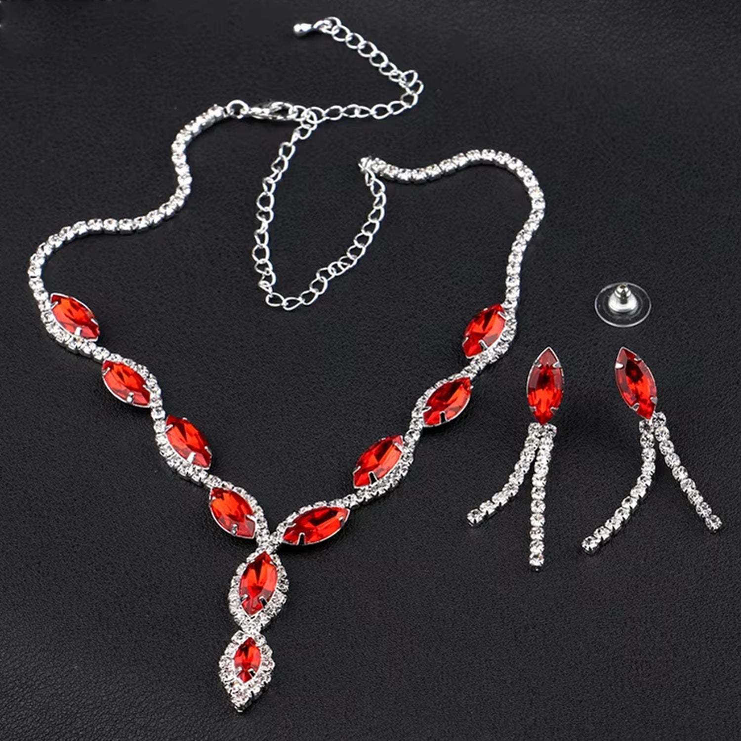 Necklace and Earrings Set Wedding Jewelry Set (1 Set / Mix Color) Necklace and Earrings Set Wedding Jewelry Set (1 Set / Mix Color)